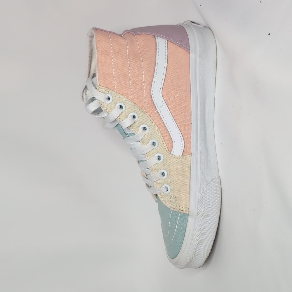 Vans Sk8 Hi Tampered Pastel Block Sneakers - Picture 2 of 12